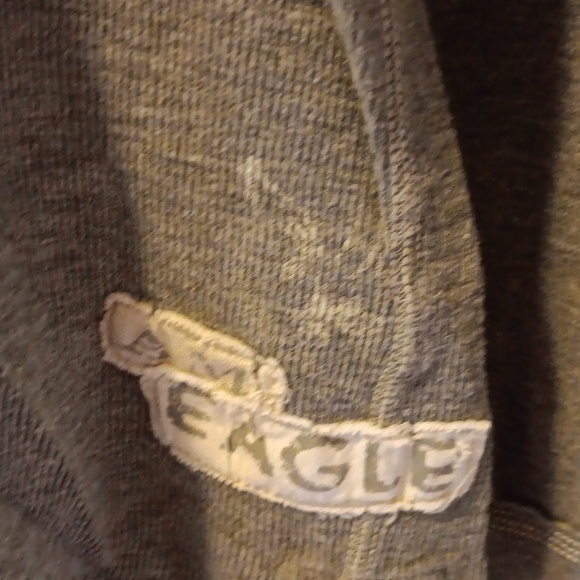 American Eagle Outfitters large gray men's hooded shirt 👕 - Picture 2 of 3